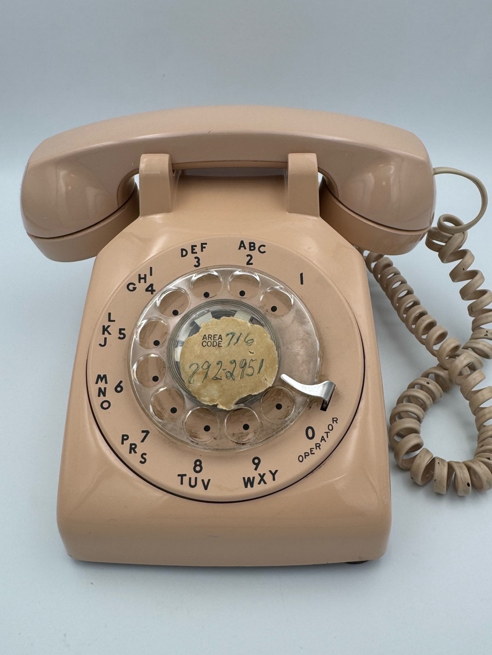 Vintage Western Electric Bell System Model 500 Rotary Phone Beige Untested - Picture 1 of 15